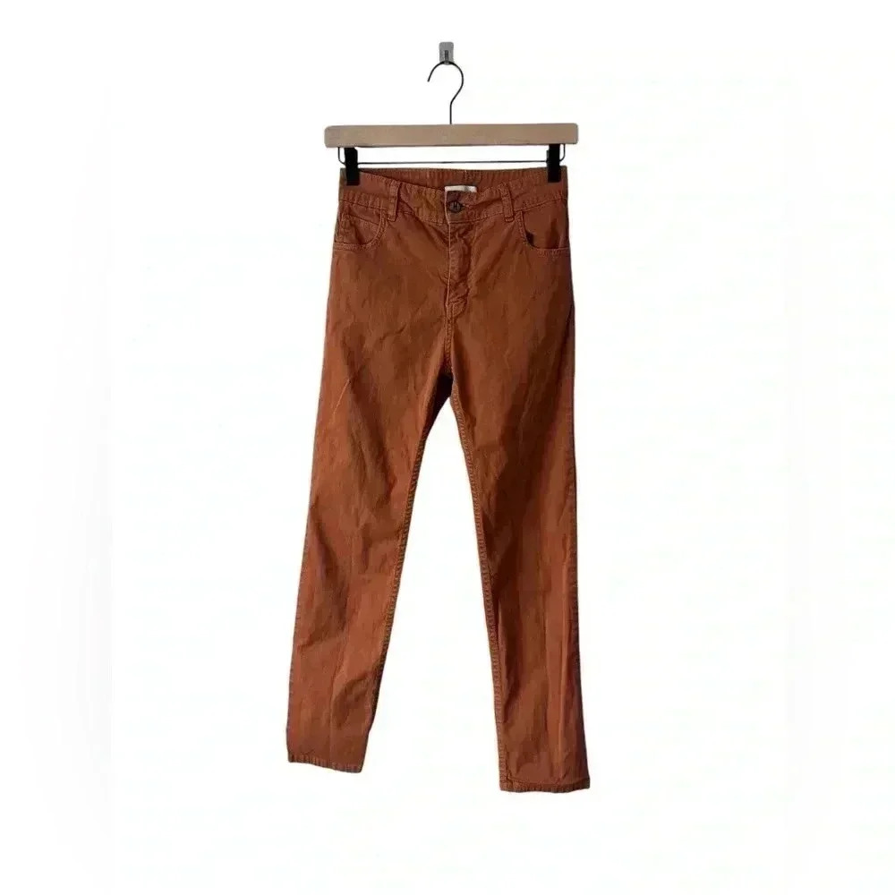 Mandinga Burnt Orange Straight Leg Pants Size 25 Casual Spring/Summer